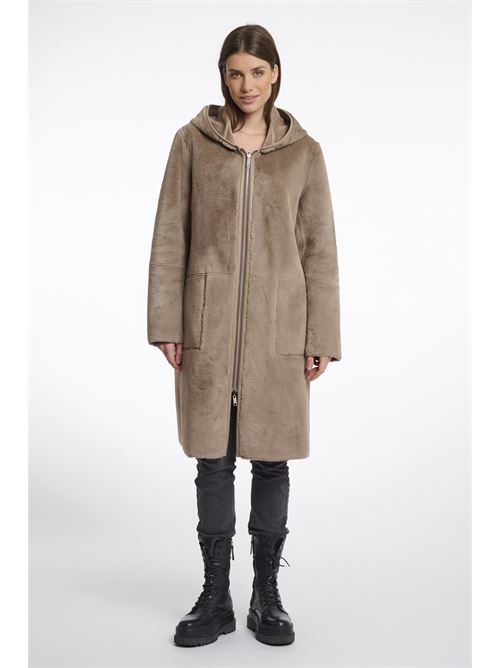 cappotto ova reversibile RINO & PELLE | OVA.7002511TOFFEE